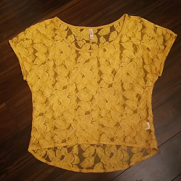 Xhilaration Tops - Sheer crop top